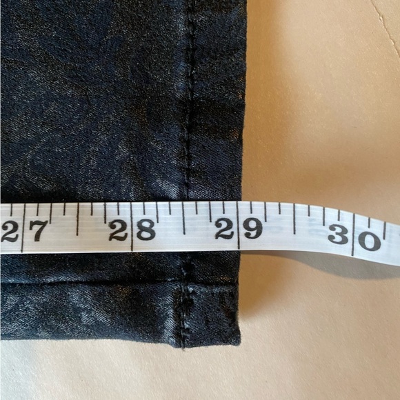 NYDJ Woman’s Waxed Black Lift Tuck Technology Skinny Jean Pants, Size 14 - Picture 12 of 12